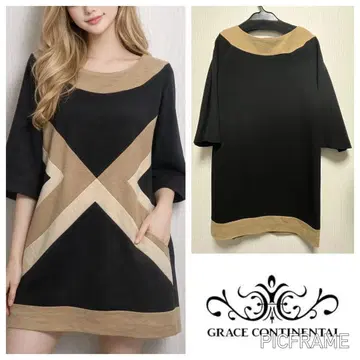 기하학 패턴 원피스