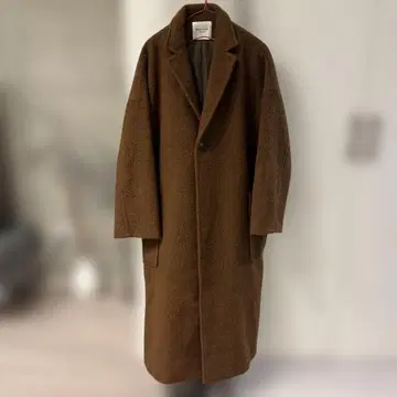 FREAK'S STORE 보아 롱 코트 브라운
