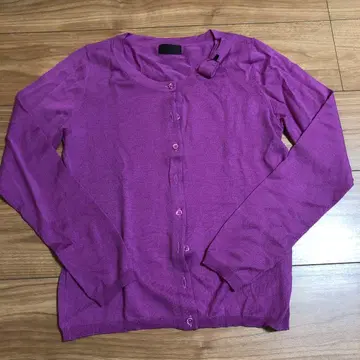 폴스미스 퍼플 긴팔 가디건 M