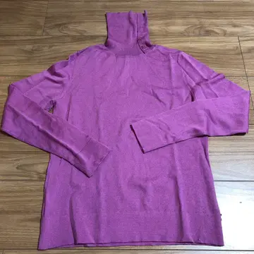 폴스미스 퍼플 터틀넥 긴팔