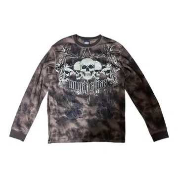 MMA Elite 스컬 디자인 긴팔 셔츠