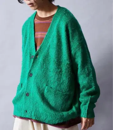 FREAK'S STORE 샤기 니트 가디건 L