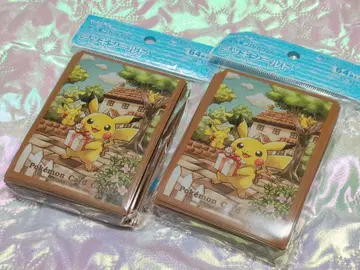 포켓몬 카드 슬리브 피카츄의 숲 64장입 2개 세트