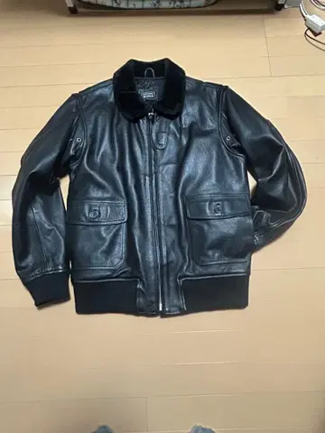 HORN WORKS 블랙 가죽 자켓