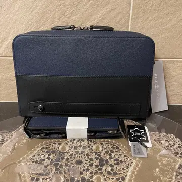 [새상품] FUJITAKA 베릴 레더 스마트 셀백 네이비 36,300엔