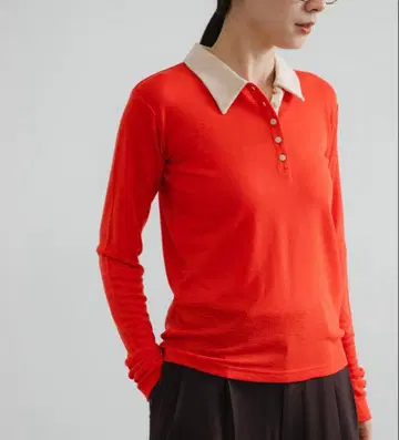 어반 리서치 울 저지 폴로 카라 상의 urbanresarch