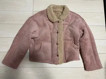 핑크 무스탕 코트 lanan 라난