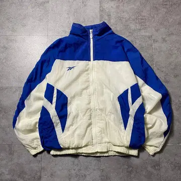 90s 리복 자수 원포인트 벡터 로고 나일론 자켓