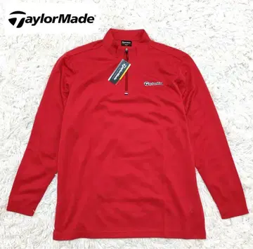 신춘 가격! 미사용 새상품 테일러메이드 긴팔 피케 셔츠 레드 남성용 O