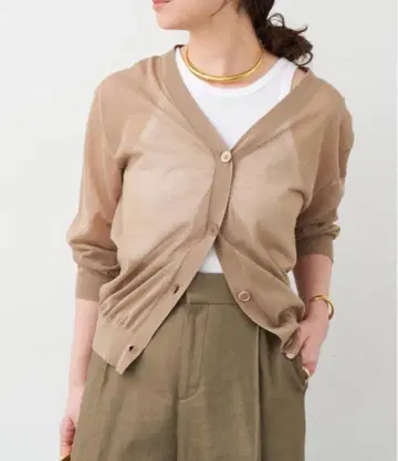 Deuxieme Classe VOILE V넥 가디건