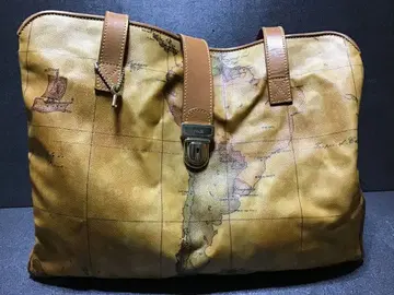 프리마클라세 PRIMA CLASSE 세계 지도 도안 백 중고