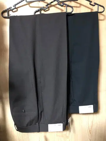 미사용 턱 와이드 팬츠