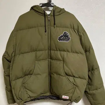 XLARGE 후드 부착 다운 자켓 M 올리브