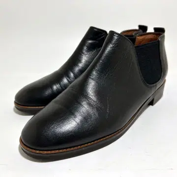 새상품급 마가렛호웰 아이디어 사이드 고어 부츠 블랙 가죽 22cm