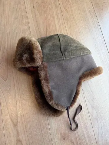 80s llbean 엘엘빈 가죽 플라이트 캡