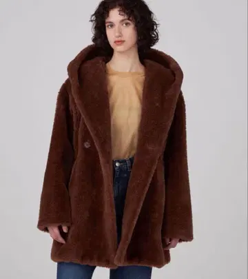 M ACPHEE 리사이클 보아 후디드 코트