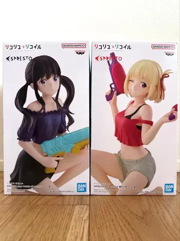 리코리스 리코일 니시키기 치사토 & 이노우에 타키나 피규어 2개 세트