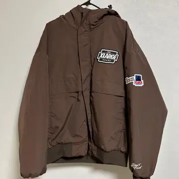 XLARGE 브라운 후드 부착 자켓 M