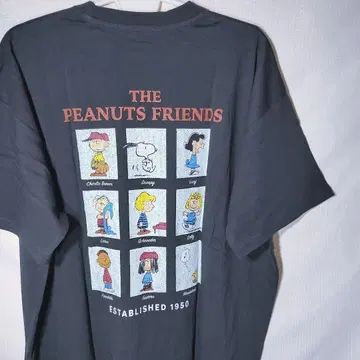 새상품 T셔츠 F 스누피 찰리 유드라 피 너트 흐릿한 자수