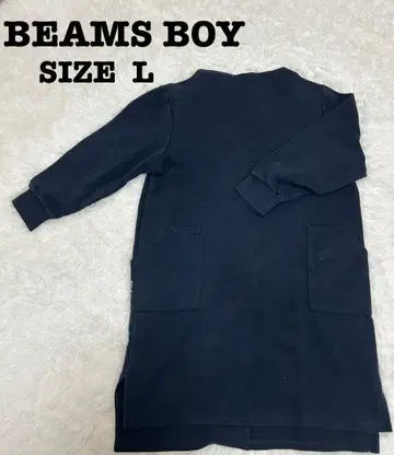 BEAMS BOY 빔즈 보이 맨투맨 원피스 네이비 [397]