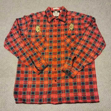 체크 무늬 플란넬 셔츠 L 사이즈