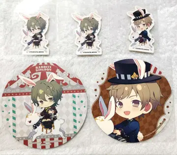 츠키우타. 애니메이트 카페 나미다 이쿠 코스터 스티커 5점 세트