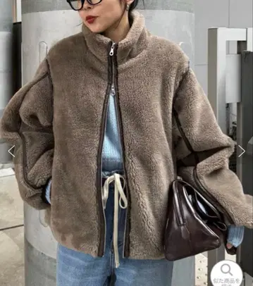 새상품급 차오패닉 티피 누카루 2WAY 퍼 보아 스탠드 자켓