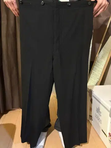 40s 50s 빈티지 바늘 자국 신치 벨트 블랙 슬랙스