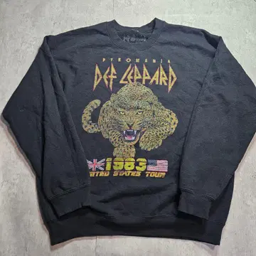 구제 Def Leppard 1983 맨투맨 밴드