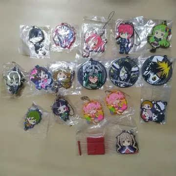 애니메이션 러버 스트랩 묶음