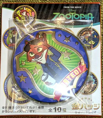 [ 묶음 구매 OK ] 주토피아 금 배지 닉