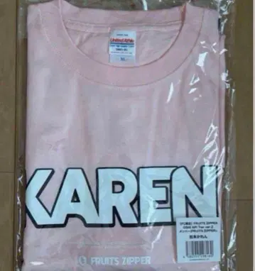 FRUITS ZIPPER 마츠모토 카렌 최애 어필 T셔츠 XL