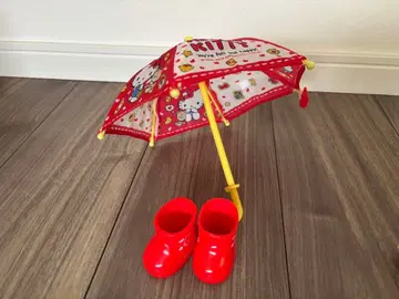 멜짱 헬로키티 우산과 장화 세트1