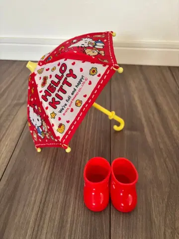 멜짱 헬로키티 우산과 장화 세트 2