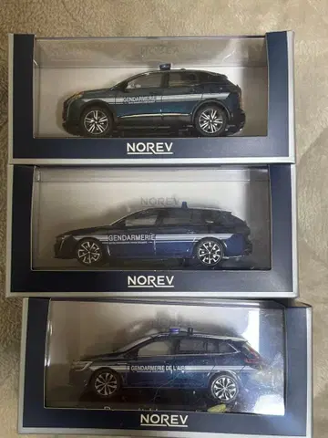 1/43 프랑스 국가헌병대 미니카 3대 세트