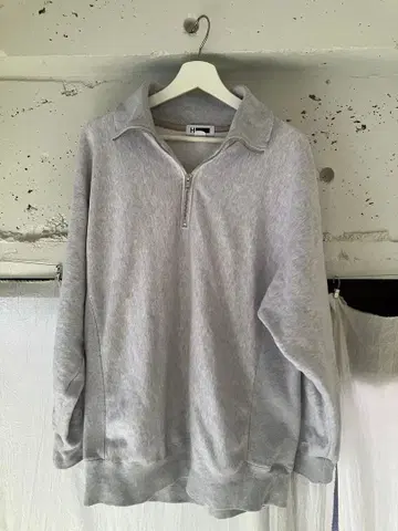 H BEAUTY&YOUTH 하프 지퍼 맨투맨