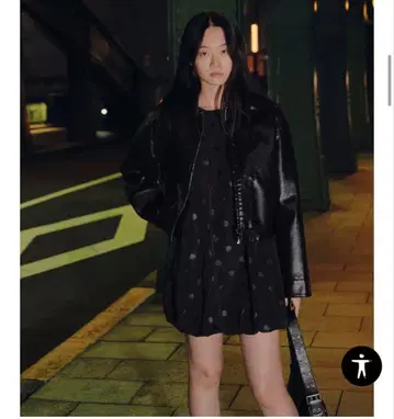 ZARA 도트 무늬 벌룬 원피스