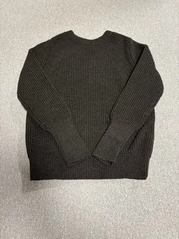 바토너 BATONER 니트 시그니처 니트 다크 브라운