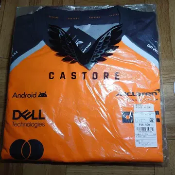 맥라렌 F1 팀 CASTORE 오렌지 티셔츠 일본 XL 사이즈
