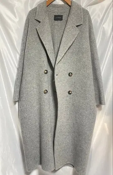 새상품급 lavish gate 샤기 울 코트 리버 재단 그레이