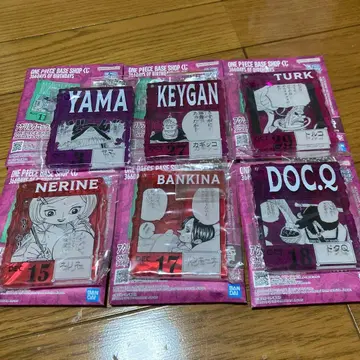 원피스 베이스샵 제일복권 아크릴 블록 참상 6개 세트