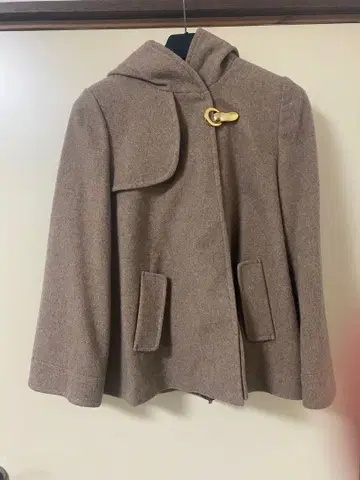 Pavardina 후드 부착 울 코트 M