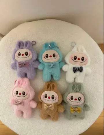 러브부 봉제 인형 키링 세트 6개