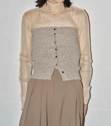 투데이풀 Rib Knit Bustier todayful