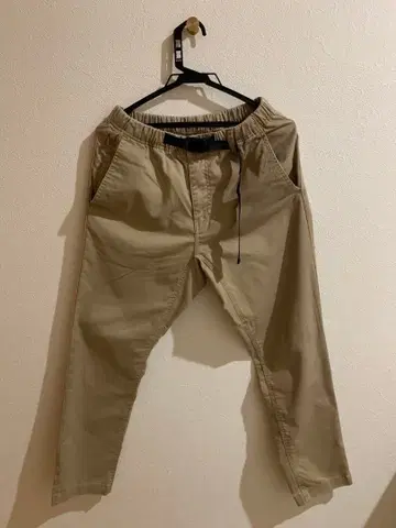 Dickies 베이지 치노 팬츠 허리밴딩