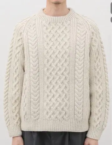 최고급 인버 아란 캐시미어 1A 니트 스웨터