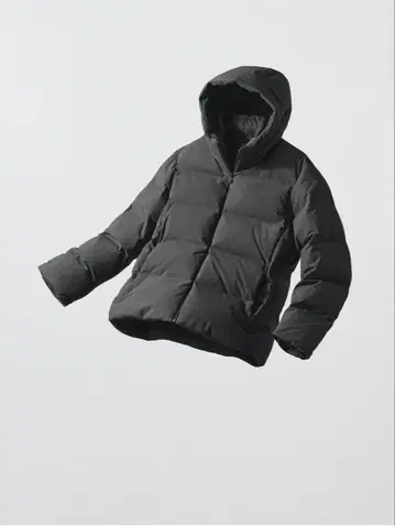 새상품급 UNIQLO 유니클로 심리스 다운 파카 블랙 3D 24년 XL