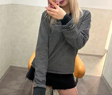 Rest&Recreation 블랙 보더 긴팔