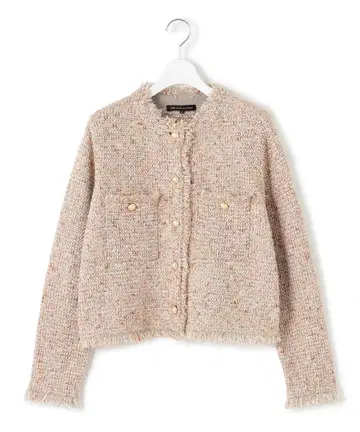 23구 트위드 니트 자켓 40