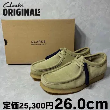 새상품 클락스 오리지널스 왈라비 메이플 스웨이드 베이지 26.0